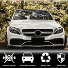 Mercedes C-class W205 2014–2021 Líšta predného nárazníka Lip V2 (pre SD C63 AMG 2015-2019, karbón) fotografia 3