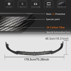 Mercedes C-class W205 2014–2021 Predný splitter V4 (pre SD C63 AMG 2015-2019, karbón) fotografia 7