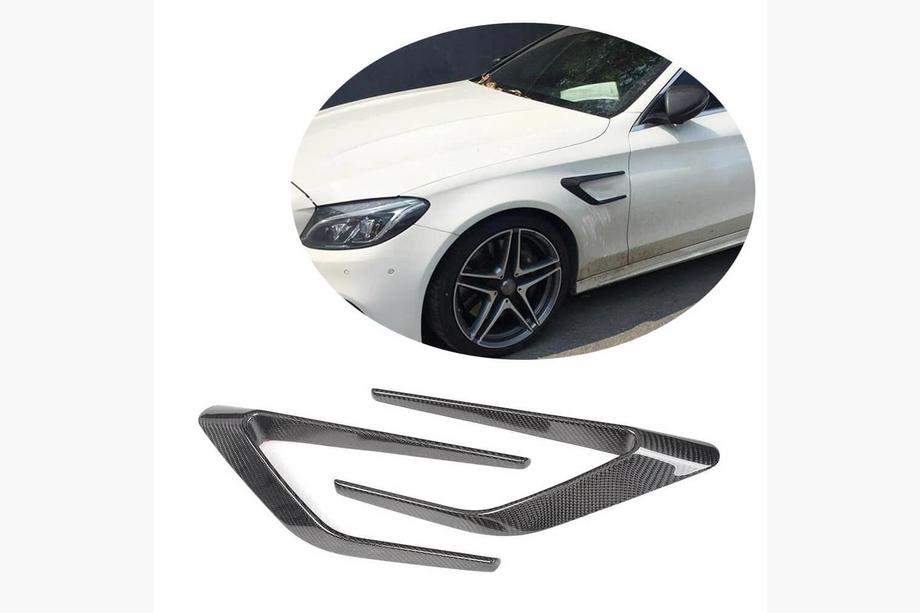 Mercedes C-class W205 2014–2021 Karbonové kryty predných blatníkov (pre SD C63 AMG 2015-2019, Carbon) Fotografia 1