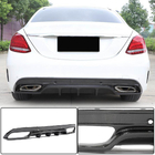 Mercedes C-class W205 2014–2021 Difúzor zadného nárazníka (pre SD C43/C63 AMG 2015-2019, karbón) fotografia 1