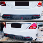 Mercedes C-class W205 2014–2021 Difúzor zadného nárazníka V2 (pre SD C43/C63 AMG 2015-2019, karbón) fotografia 4