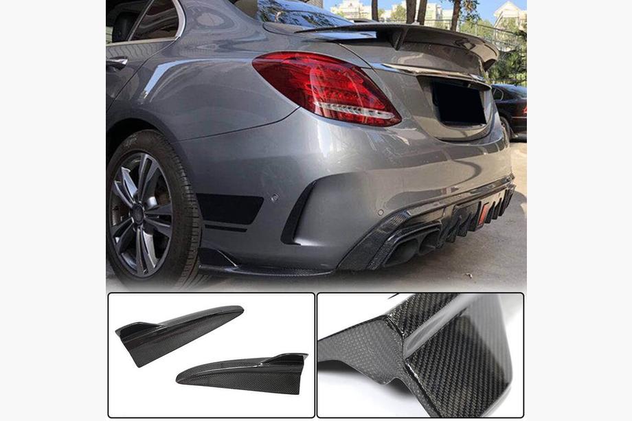 Mercedes C-class W205 2014–2021 Kryty zadného nárazníka Flap (pre SD C43/C63 AMG 2015-2019, karbón) Image