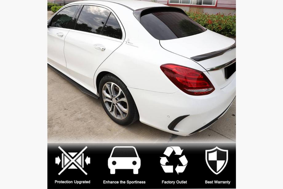 Mercedes C-class W205 2014–2021 Lišty na zadný nárazník (pre SD C43/C63 AMG 2015-2019, karbón) Fotografia 3
