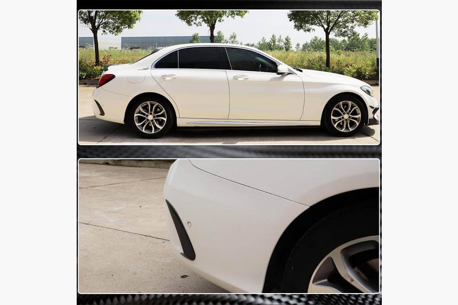 Mercedes C-class W205 2014–2021 Lišty na zadný nárazník (pre SD C43/C63 AMG 2015-2019, karbón) Fotografia 5