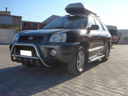 Hyundai Santa Fe 1 2000–2006 Predný ochranný rám WT003 (nerez) fotografia 1