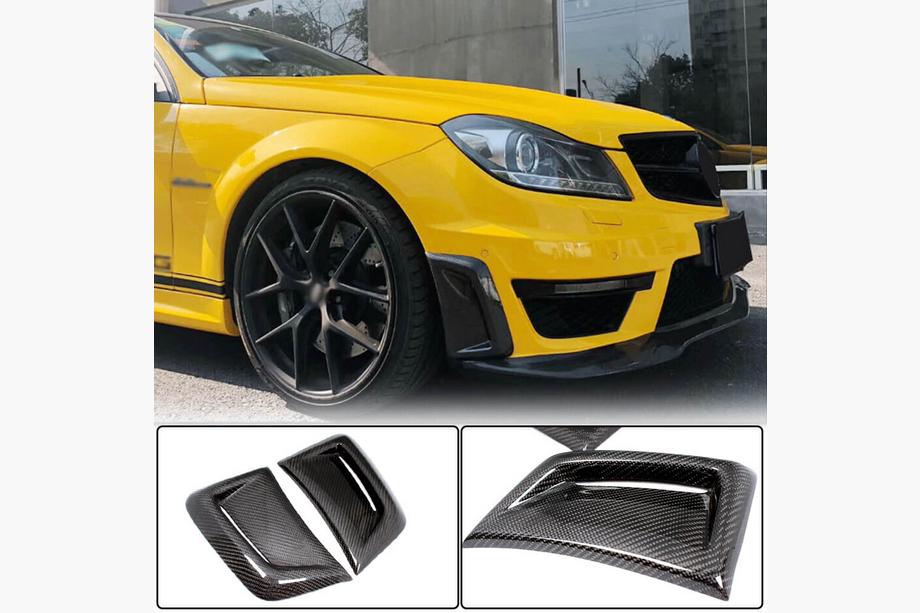 Mercedes trieda C W204 2007–2015 Lemy predného nárazníka (pre AMG 2012-2014, karbón) Fotografia 1