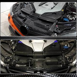 Kryt systému studeného sania s vekom (pre C63 AMG 2012-2014, suchý karbón) fotografia 3