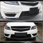 Mercedes trieda C W204 2007–2015 Predný nárazníkový lip Lip V2 (pre AMG 2012-2014, dry carbon) fotografia 4
