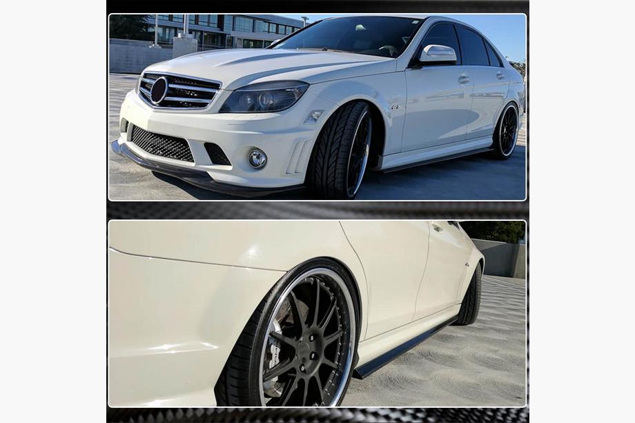 Mercedes trieda C W204 2007–2015 Bočné prahy (pre AMG SD, karbón) Fotografia 4
