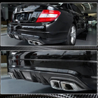 Mercedes trieda C W204 2007–2015 Difúzor zadného nárazníka V4 (pre AMG SD 2008-2011, karbón) fotografia 3