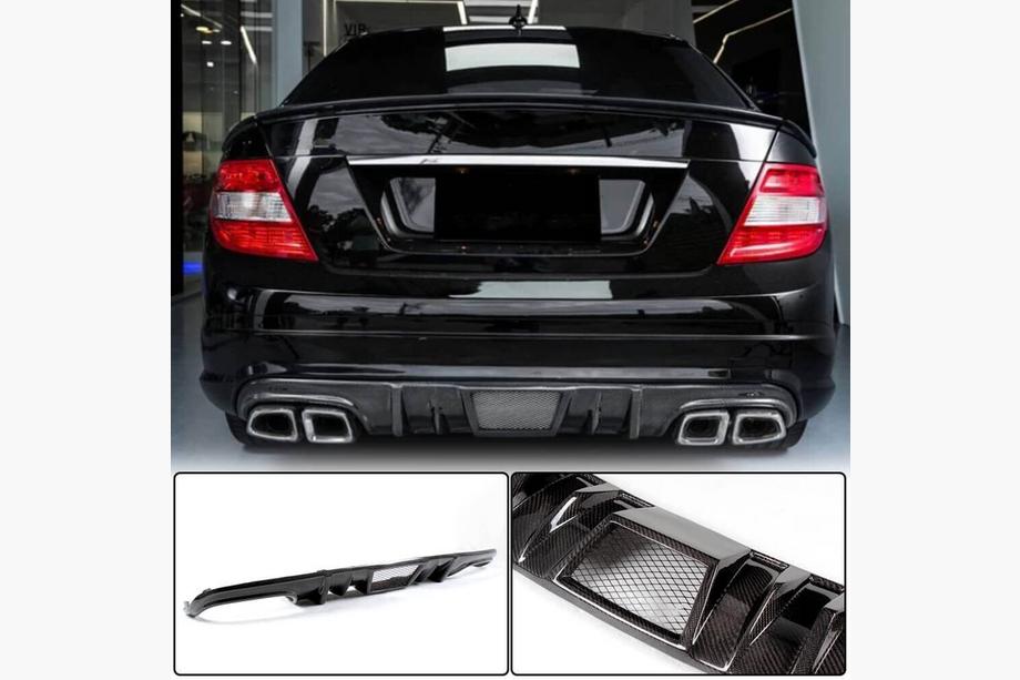 Mercedes trieda C W204 2007–2015 Difúzor zadného nárazníka V4 (pre AMG SD 2008-2011, karbón) Image