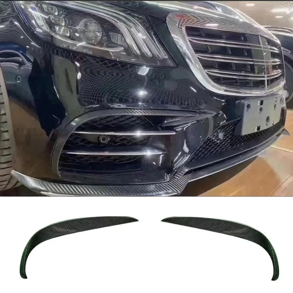 Lišty na predný nárazník V2 (pre S63 AMG 2014-2017, karbón) fotografia 1