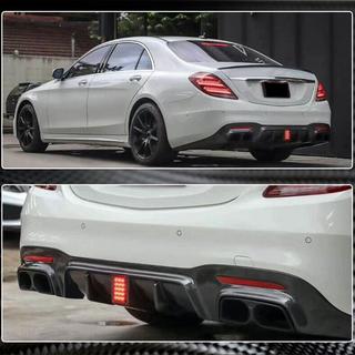 Difúzor zadného nárazníka s koncovkami výfuku (pre S63/S65 AMG 2018-2021, karbón) fotografia 4