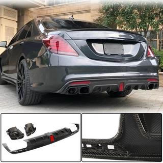 Difúzor zadného nárazníka s koncovkami výfuku (pre S63 AMG 2014-2017, karbón) fotografia 1