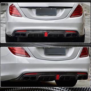 Difúzor zadného nárazníka s koncovkami výfuku (pre S63 AMG 2014-2017, karbón) fotografia 4