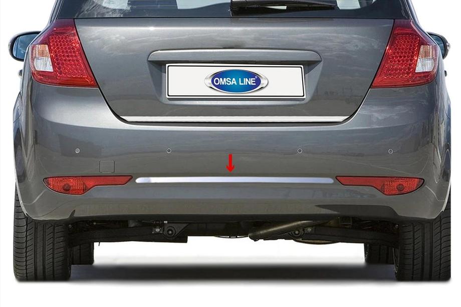 Kia Ceed 2007–2012 Kryt konca zadného nárazníka OmsaLine (2009-2012, HB, nerez) Image