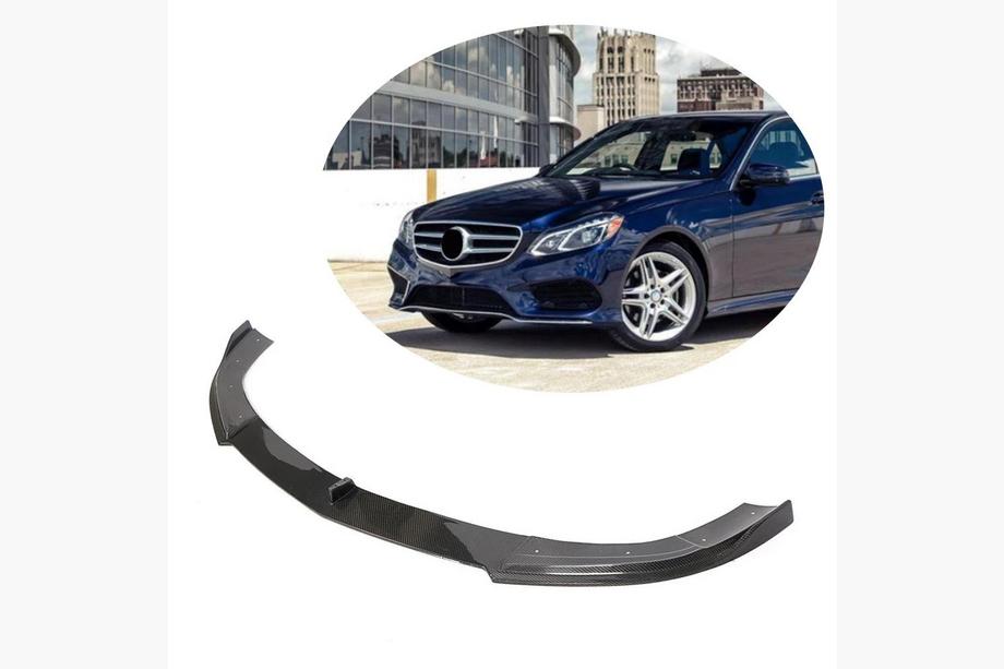 Mercedes E-class W212 2009–2016 Lipa predného nárazníka Lip V2 (pre AMG-Line 2013-2016, karbón) Image
