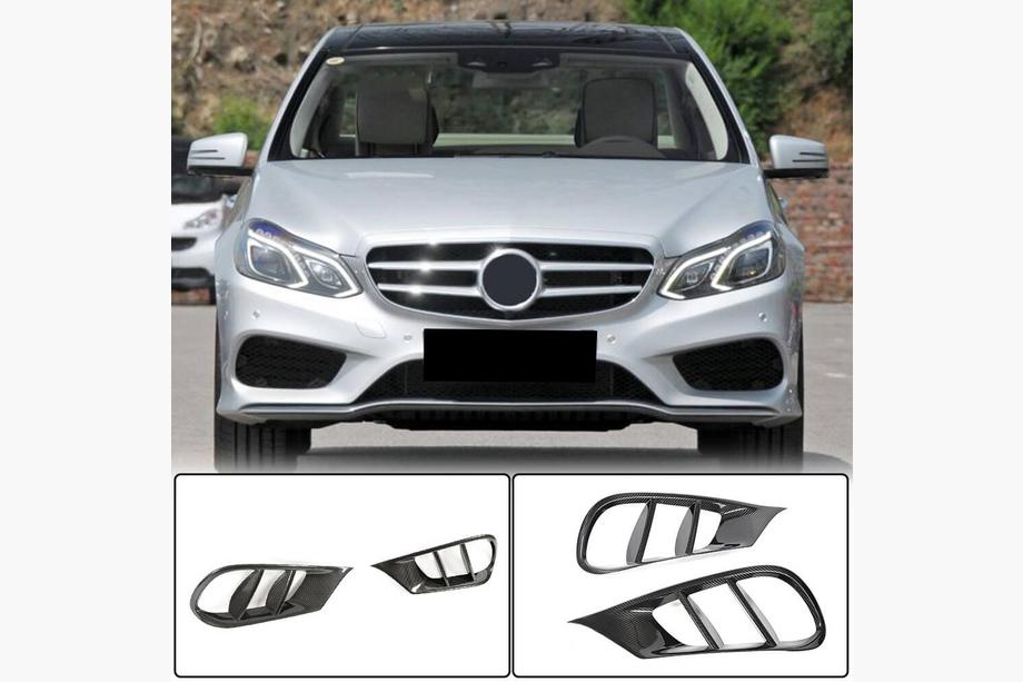 Mercedes E-class W212 2009–2016 Vložky do predného nárazníka (pre AMG-Line 2013-2016, karbón) Image