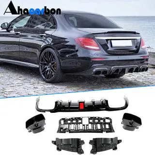 Difúzor zadného nárazníka s koncovkami výfuku V1 (pre AMG/AMG-Line 2016-2019, karbón) fotografia 1