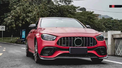 Mercedes Trieda E W213 2016–2023 Lip lišta predného nárazníka (pre E63 AMG 2020-2023, karbón) fotografia 2