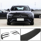 Mercedes Trieda E W213 2016–2023 Lišta predného nárazníka – lip spoiler (pre AMG-Line 2020+, suchý karbón) fotografia 8
