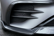 Mercedes Trieda E W213 2016–2023 Lišta predného nárazníka – lip spoiler (pre AMG-Line 2020+, suchý karbón) fotografia 2