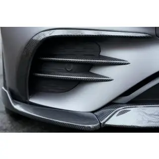 Lišta predného nárazníka – lip spoiler (pre AMG-Line 2020+, suchý karbón) fotografia 2