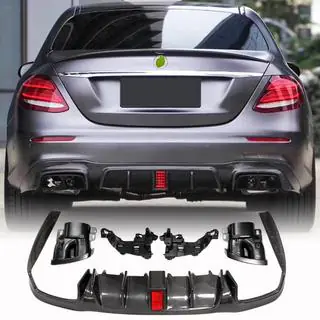 Difúzor zadného nárazníka s koncovkami výfuku V2 (pre AMG/AMG-Line 2016-2019, karbón) fotografia 1