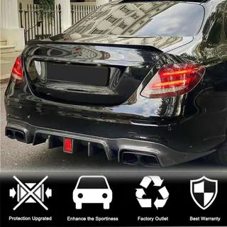 Difúzor zadného nárazníka s koncovkami výfuku V2 (pre AMG/AMG-Line 2016-2019, karbón) fotografia 3