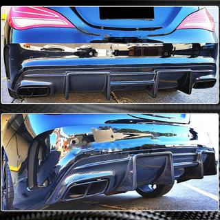 Difúzor zadného nárazníka V1 (pre AMG-Line / CLA45 AMG, karbón) fotografia 4