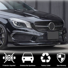 Mercedes CLA C117 2013–2019 Karbonový lip na predný nárazník Lip (pre CLA45 AMG SD 2013-2015, karbón) fotografia 2
