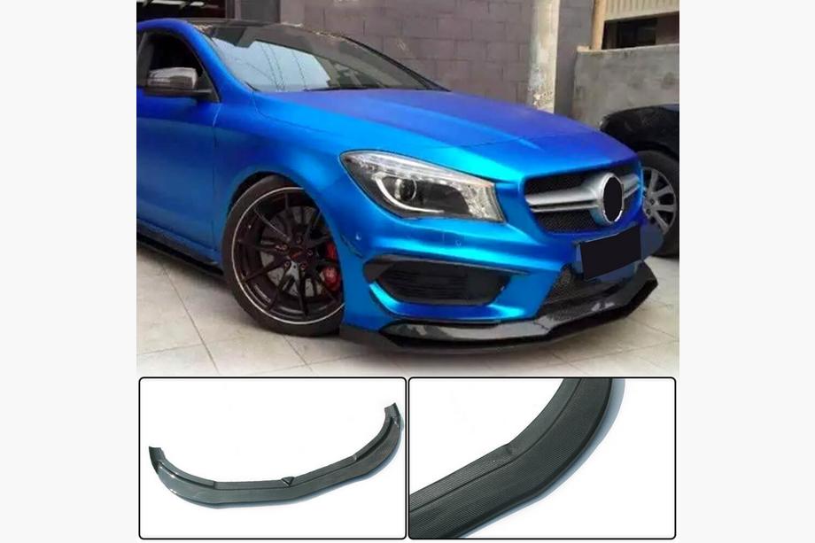 Mercedes CLA C117 2013–2019 Karbonový lip na predný nárazník Lip (pre CLA45 AMG SD 2013-2015, karbón) Image