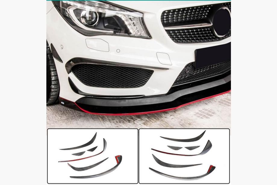 Mercedes CLA C117 2013–2019 Karbonové lišty predného nárazníka (pre CLA45 AMG SD 2013-2016) Fotografia 1