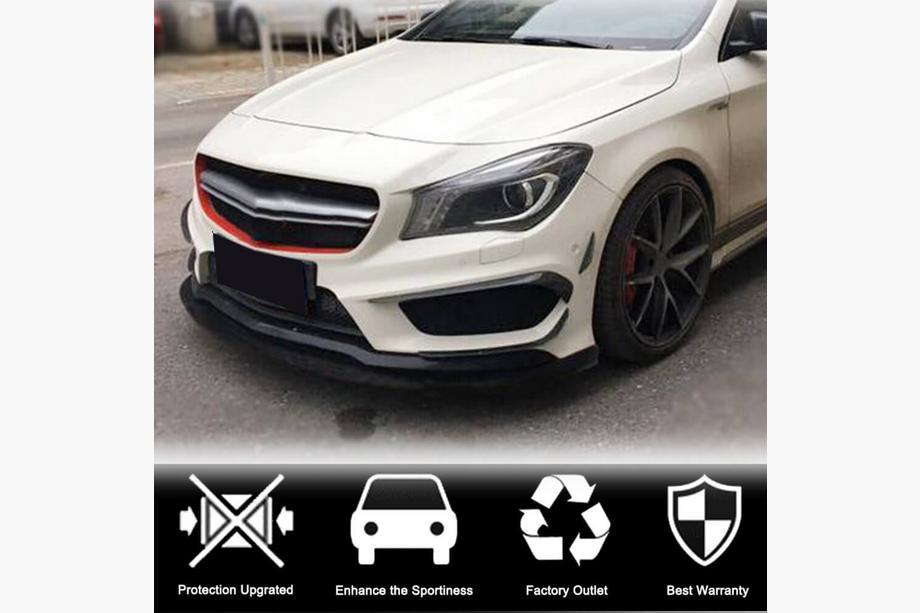 Mercedes CLA C117 2013–2019 Karbonové lišty predného nárazníka (pre CLA45 AMG SD 2013-2016) Fotografia 2