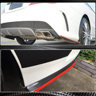 Mercedes CLA C117 2013–2019 Karbónové lišty zadného nárazníka V3 (pre AMG-Line / CLA45 AMG SD) fotografia 8