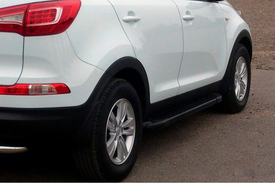 Kia Sportage 2010–2015 Bočné nášľapy Allmond Black (2 ks, hliník) Image