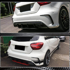 Mercedes A-class W176 2012–2018 Nadstavce na zadný nárazník (pre AMG-Line HB, karbón) fotografia 3