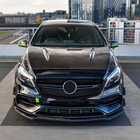 Mercedes A-class W176 2012–2018 Lip na predný nárazník (pre A45 AMG, ABS) fotografia 2
