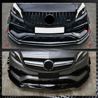 Mercedes A-class W176 2012–2018 Lip na predný nárazník (pre A45 AMG, ABS) fotografia 4