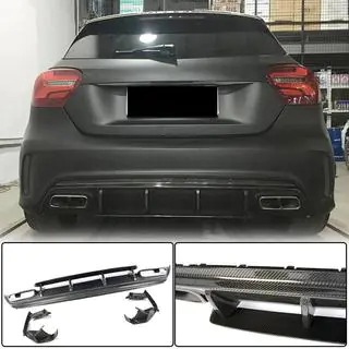 Difúzor zadného nárazníka V1 (pre AMG-Line / A45 AMG HB) fotografia 1