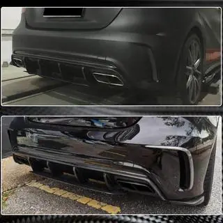 Difúzor zadného nárazníka V1 (pre AMG-Line / A45 AMG HB) fotografia 4