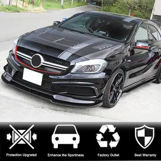 Karbonový predný lip nárazníka Lip V2 (pre AMG-Line / A45 AMG HB 2013-2015) fotografia 2
