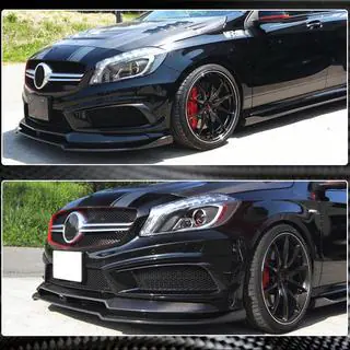 Karbonový predný lip nárazníka Lip V2 (pre AMG-Line / A45 AMG HB 2013-2015) fotografia 3