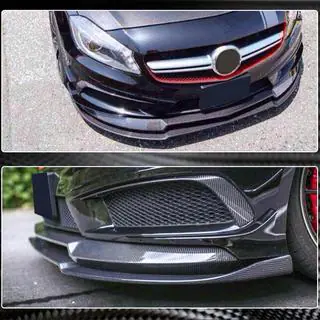 Karbonový predný lip nárazníka Lip V2 (pre AMG-Line / A45 AMG HB 2013-2015) fotografia 4
