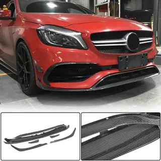 Lip na predný nárazník (pre AMG-Line / A45 AMG HB 2016-2018, karbón) fotografia 1