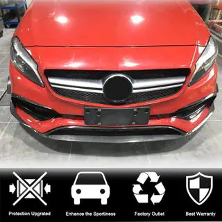 Lip na predný nárazník (pre AMG-Line / A45 AMG HB 2016-2018, karbón) fotografia 2