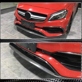 Lip na predný nárazník (pre AMG-Line / A45 AMG HB 2016-2018, karbón) fotografia 4