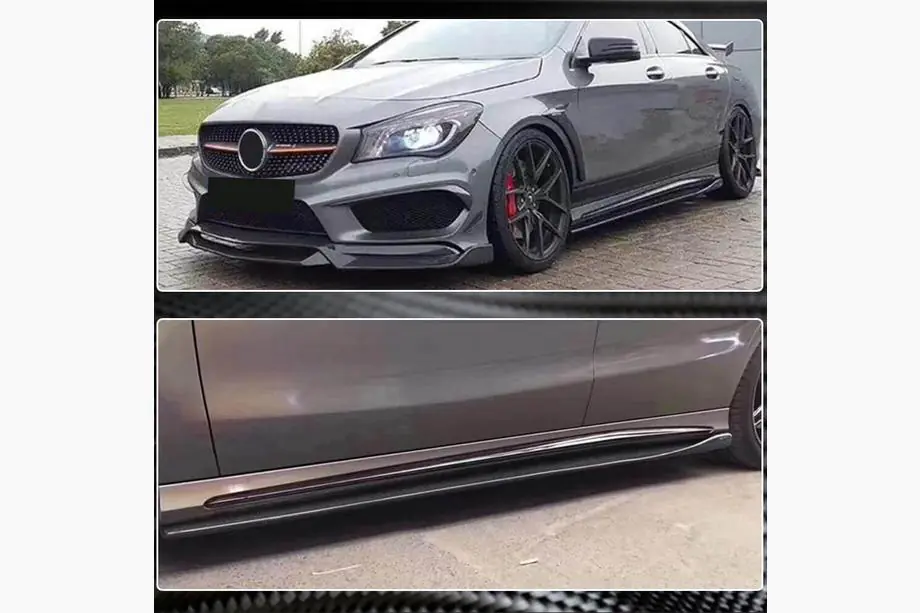 Mercedes A-class W176 2012–2018 Bočné prahy V1 (karbón) Fotografia 5