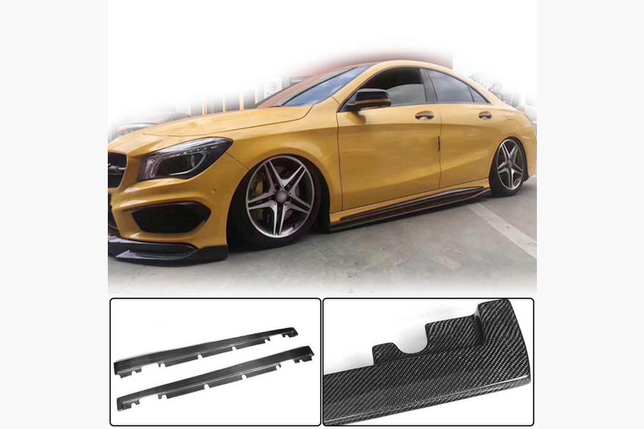 Mercedes A-class W176 2012–2018 Bočné prahy V3 (Karbon) Image