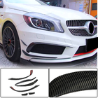 Mercedes A-class W176 2012–2018 Nadstavce predného nárazníka (pre AMG-Line / A45 AMG HB 2013-2015, karbón) fotografia 1